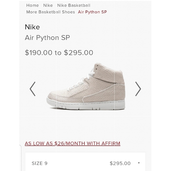 Nike Air Python. Size 11 - Picture 2 of 14